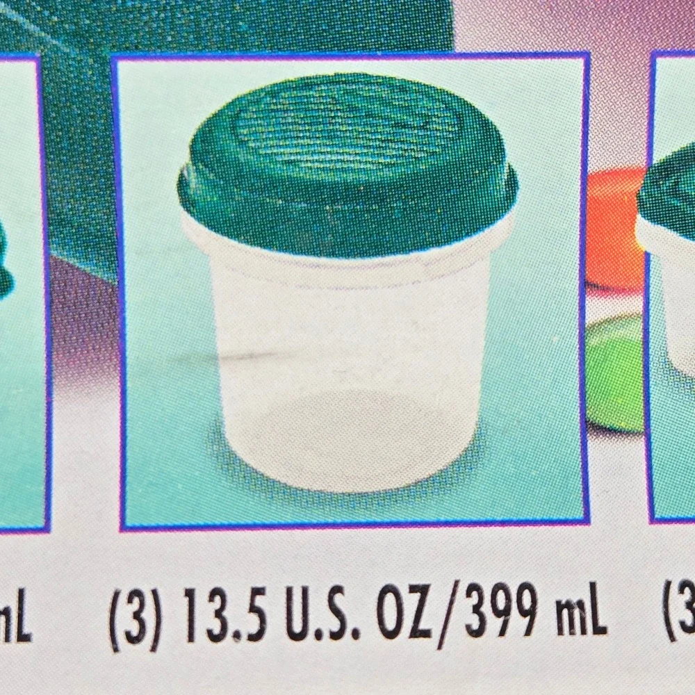 Rubbermaid Servin' Saver 40 Piece Food Storage Container Set Green Lids Vintage